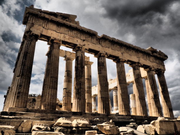 帕台农神庙的东立面图片下载