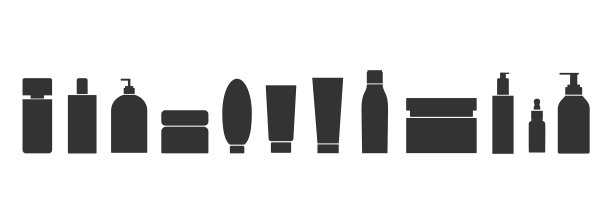 化妆品塑料瓶图标集包装图片下载