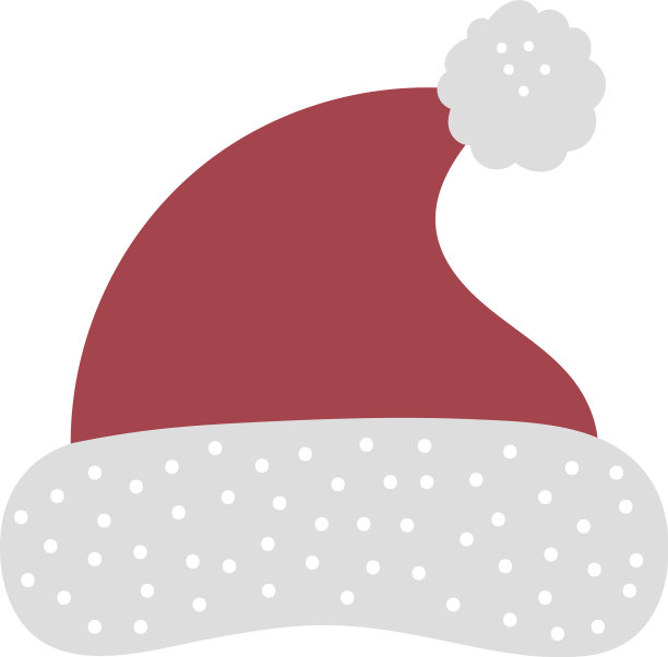 圣诞老人红帽子孤立图片下载