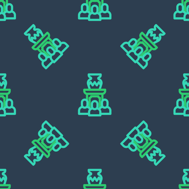 线上拍卖古代花瓶图标隔离无缝图片下载