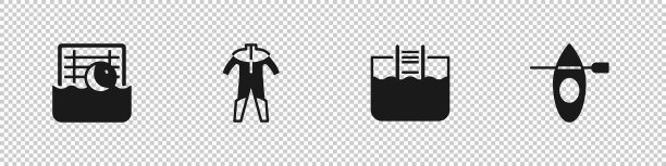 为水肺潜水游泳设置水球潜水服图片下载