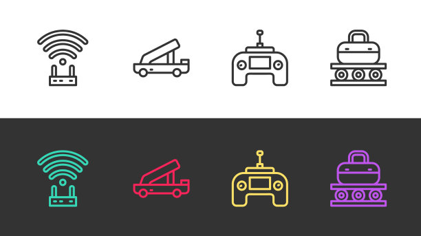 设置线路路由器和无线信号乘客梯图片下载