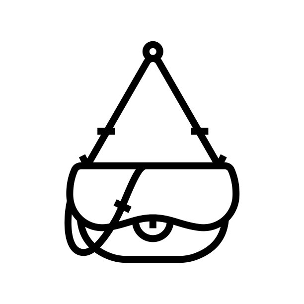 包女人线图标矢量插图图片下载