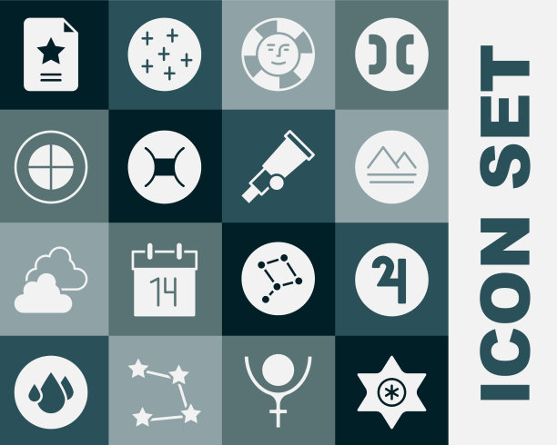 落星符号木星地球元素图片下载