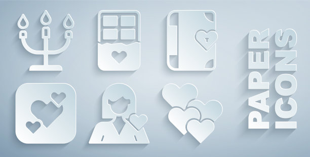 集浪漫少女爱情日记心巧克力图片下载