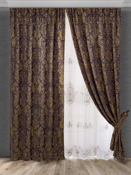 漂亮的窗帘。图片下载