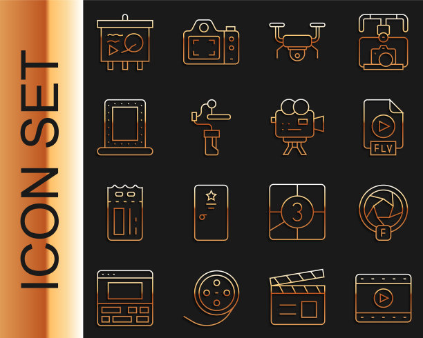 设定行播放摄像机快门FLV文件图片下载