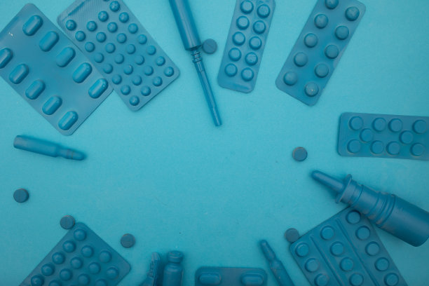 创造性的单色照片背景横幅模型和广告的医药和药品产品图片下载