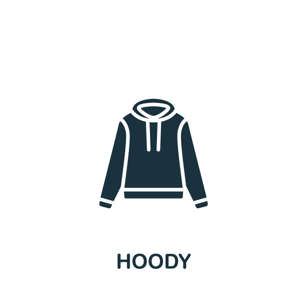 帽衫图标单色简单衣服图标为图片下载