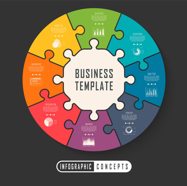 图表图表的信息图表时间轴模板图片下载