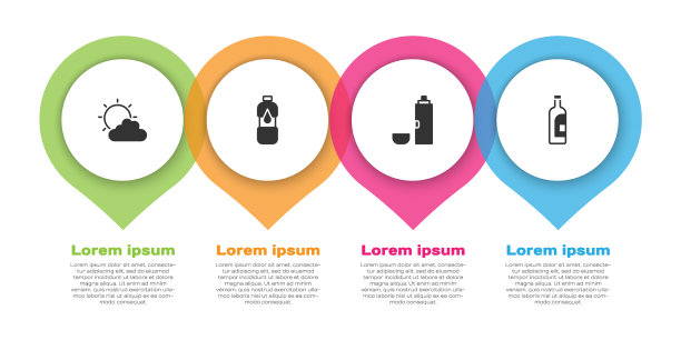 日落云天一瓶水图片下载