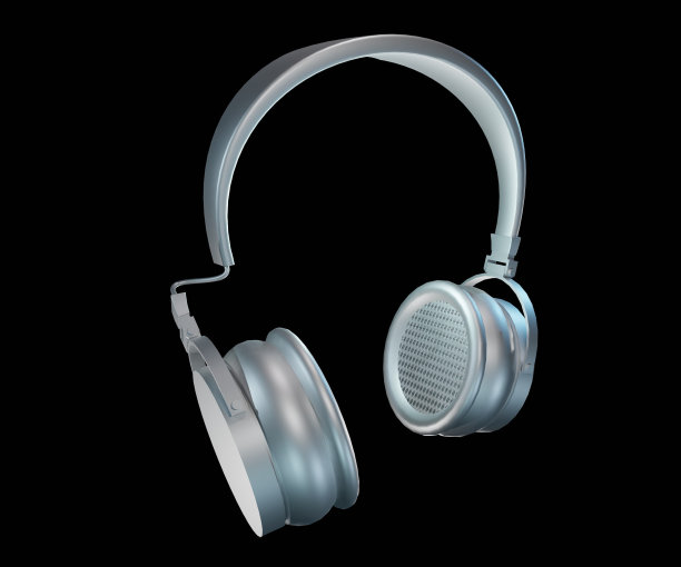孤立破碎耳机3d渲染图片下载