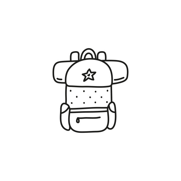 涂鸦徒步背包图标图片下载