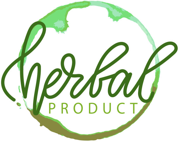 天然中草药产品签圆章圆图片下载