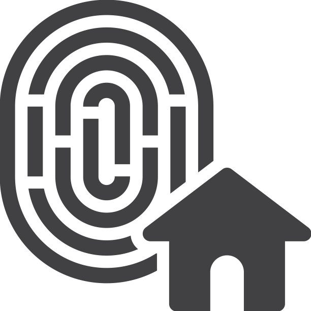 家指纹图标图片下载