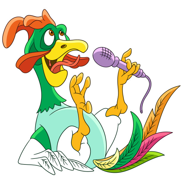 卡通公鸡公鸡鸟图片下载