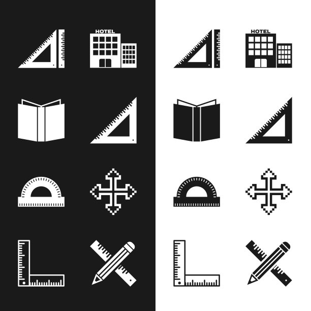 集三角尺开书酒店建筑图片下载