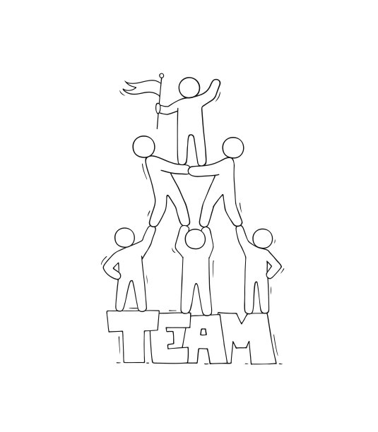 用word团队工作小人物图片下载