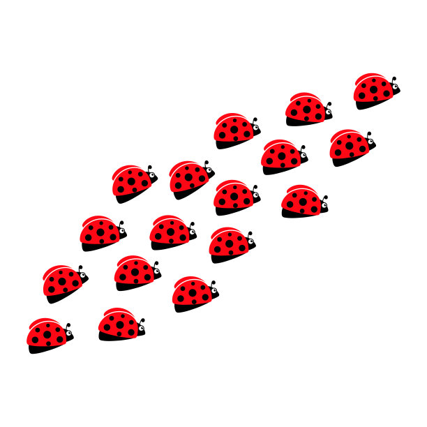 瓢虫线。图片下载