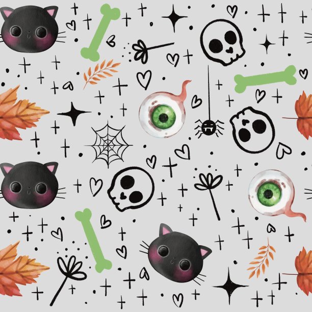 万圣节无缝模式图片下载