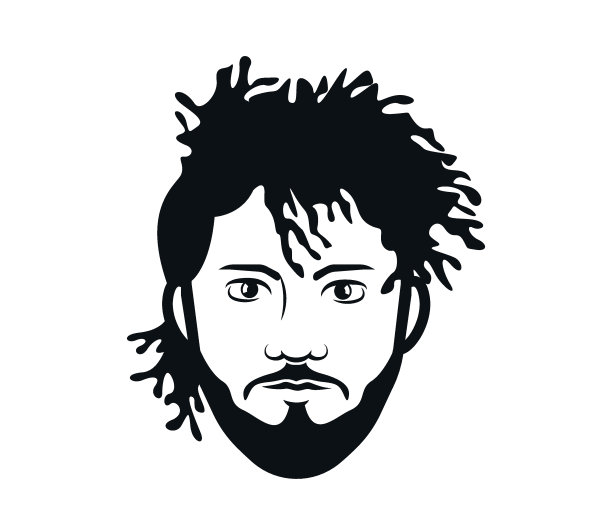 拉斯塔发型男矢量发型图片下载