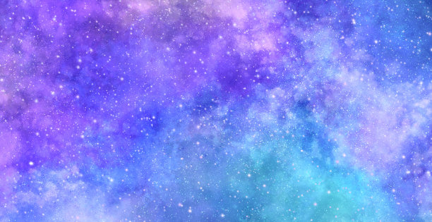 彩色空间星空银河手绘背景网页图形图片下载