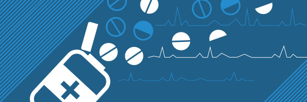 医学、保健和心脏病学的概念。心脏脉搏医学图标彩色抽象背景与文字空间。具有平面风格的创造性医学背景，适用于web应用程序、演示文稿和打印。图片下载