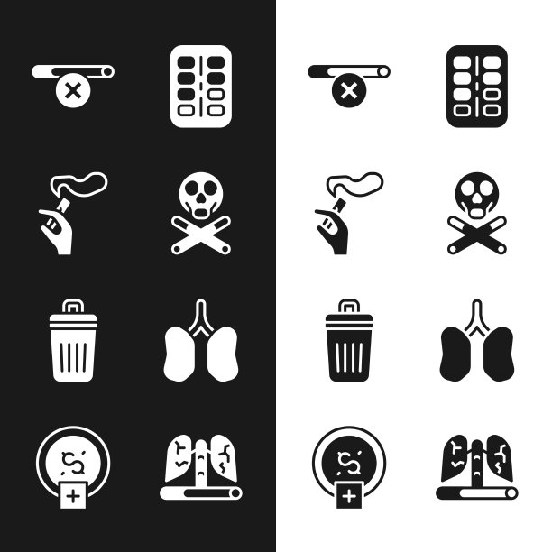 用吸烟的手固定骨头和头骨图片下载