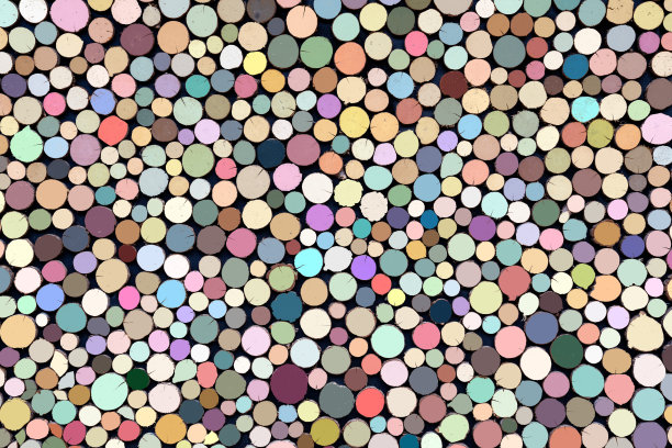 抽象圆形和粉彩木桩背景和纹理。及背景纹理。图片下载