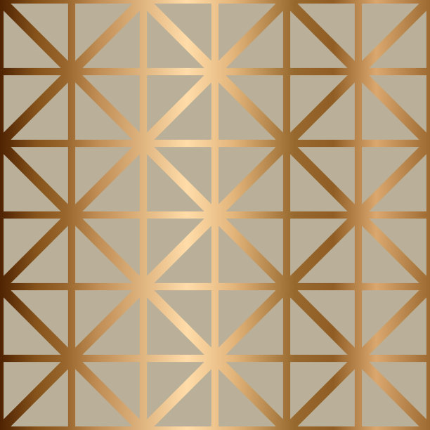 奢华的金色金属渐变灰色背景配合几何无缝图案图片下载