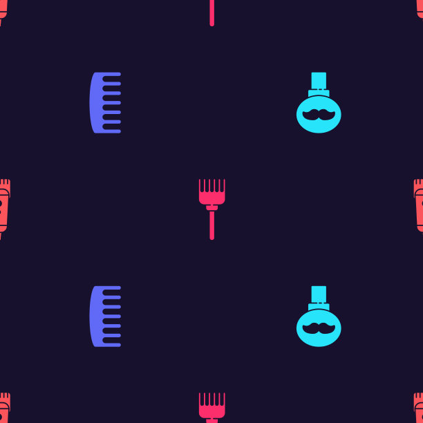 集胡子和小胡子护理油瓶发刷图片下载