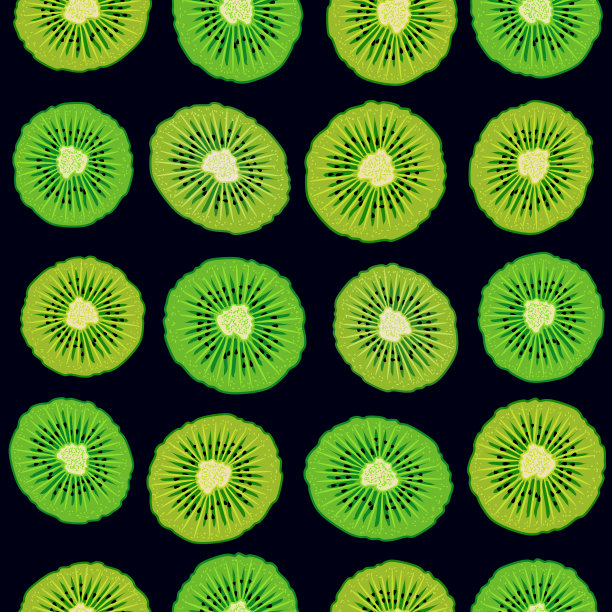 无缝图案与绿色猕猴桃图片下载