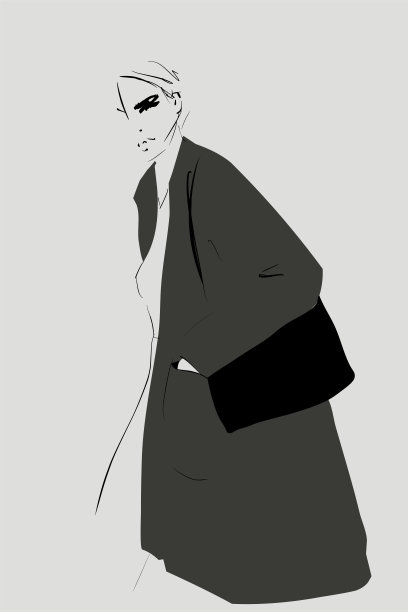 年轻时尚的女性。图片下载