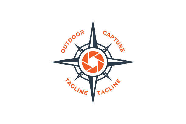 复古光圈相机视觉与箭头指南针图片下载