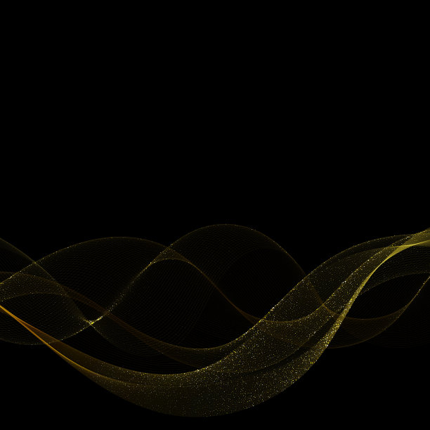 带有闪光颗粒的抽象金波图片下载