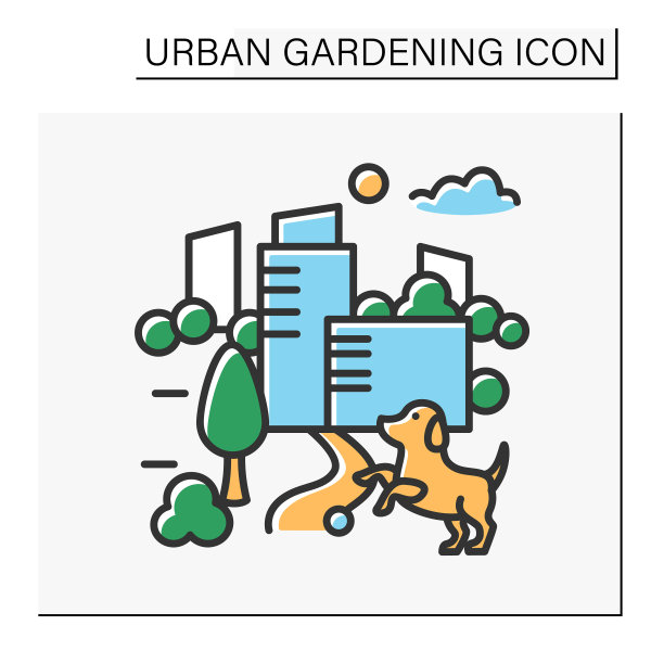 公园彩色图标图片下载