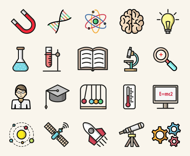 科教缤纷图标现代公寓图片下载