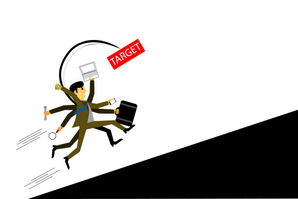 商人跑着去达到他的目标图片下载