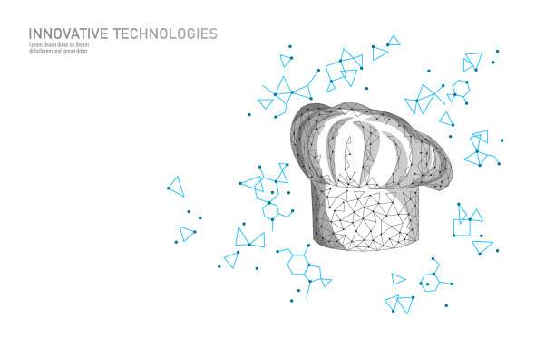 3d厨师厨房分子美食概念之一图片下载