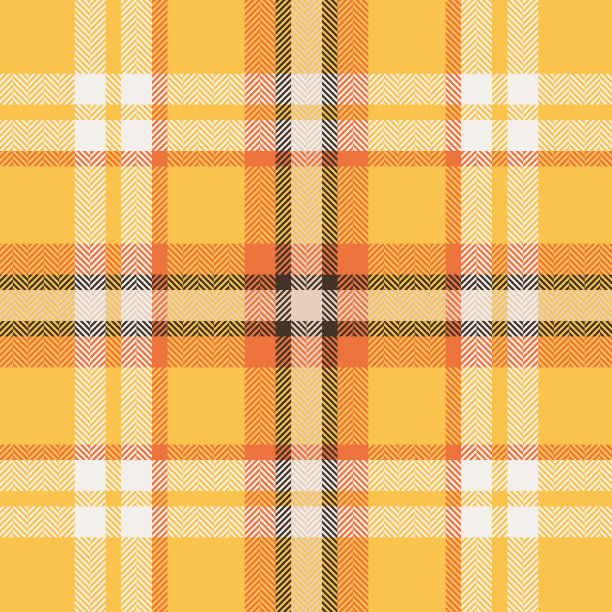 格子格子图案在橙色和红色的颜色素材图片