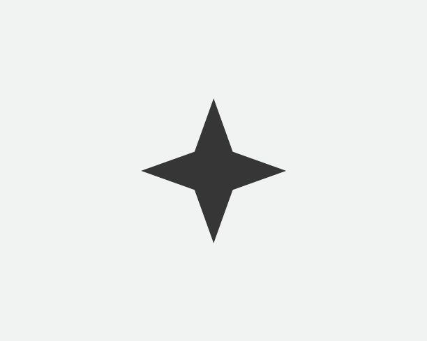 黑色抽象闪光星形图标图片下载