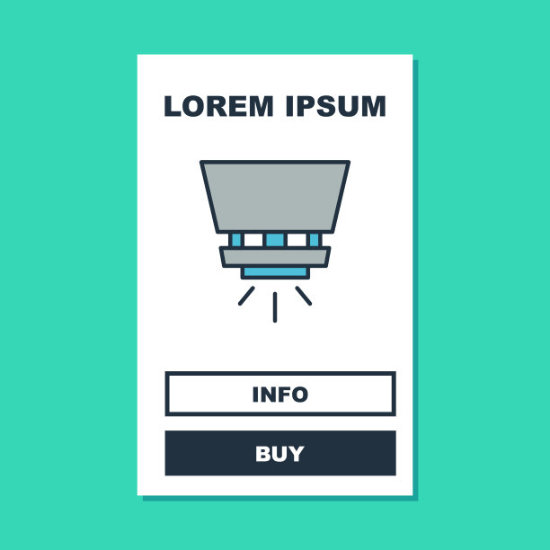 填充轮廓消防喷淋系统图标孤立图片下载