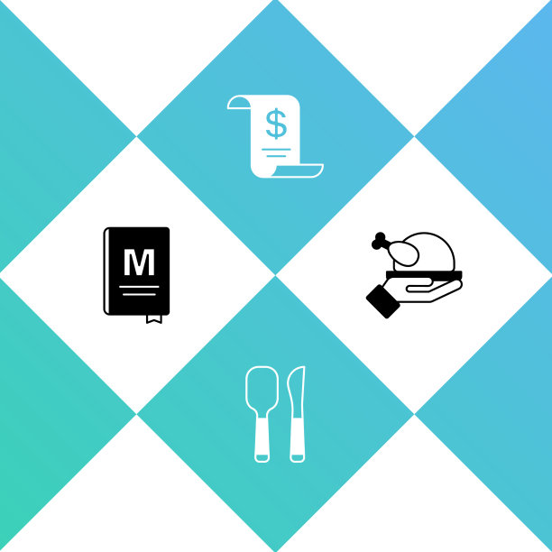 设置餐厅的咖啡菜单刀和勺子纸图片下载