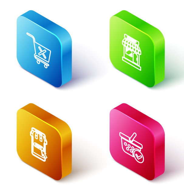 设置等距线移除商场购物车图片下载