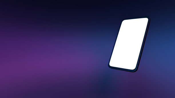 回到学校和商业概念与智能手机蒸发波蓝色和紫色的背景图片下载