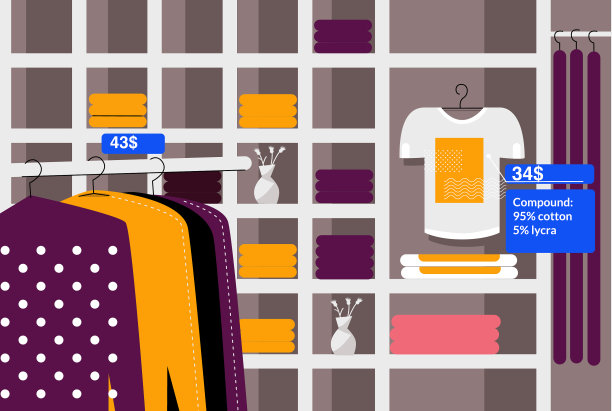 服装店内饰内敛平实的风格图片下载