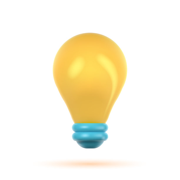 一个极简风格的3d图标图片下载