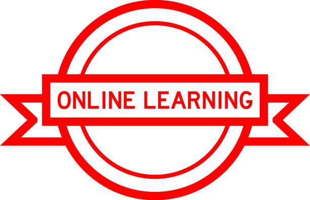 复古红色圆形标签横幅与字图片下载