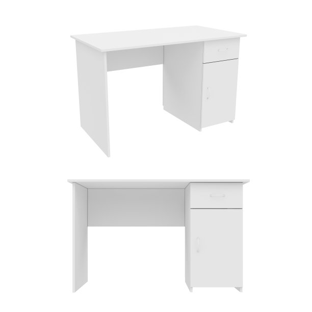 表格孤立在白色背景，3D渲染图片下载