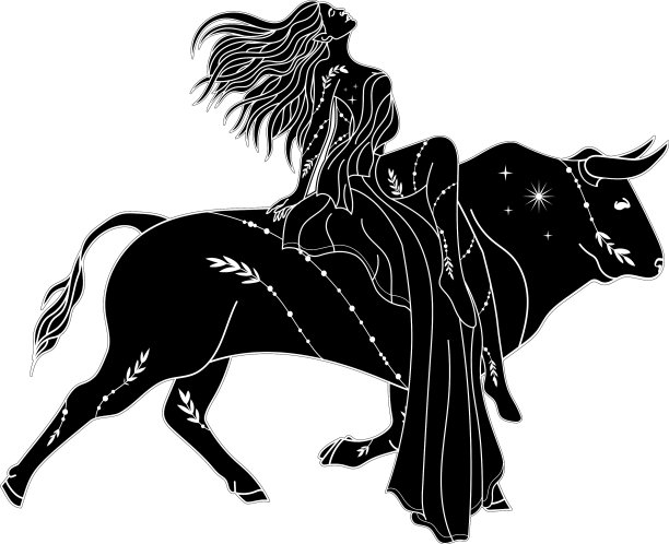 少女舞者的剪影女巫的剪影图片下载